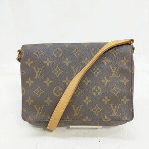 Authentic Louis Vuitton Musette Tango Brown Monogram Crossbody mn505-010326